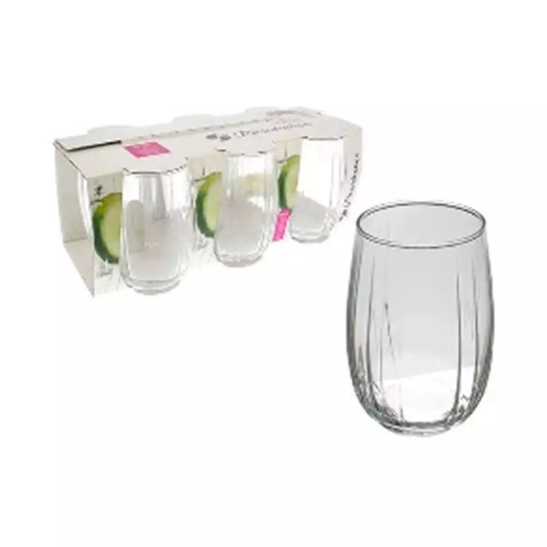 VASO (LINKA) 6 PCS 380CC 748-420405A TRANSPARENTE
