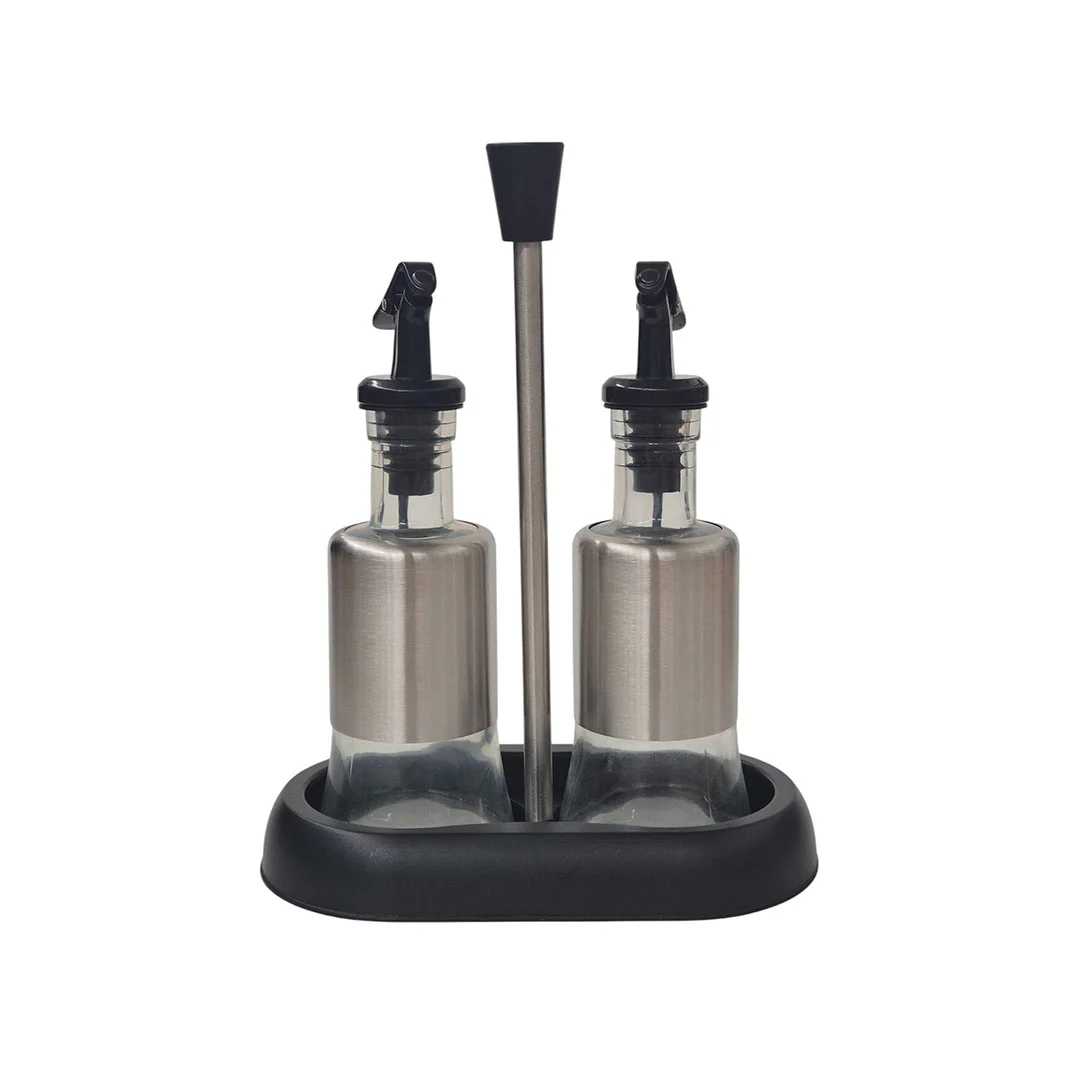 VINAGRERA 2 PCS  739-40145 TRANSPARENTE/NEGRO/PLASTICO