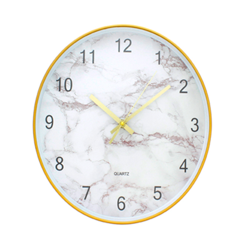 RELOJ DE PARED (37451) DORADO/BLANCO