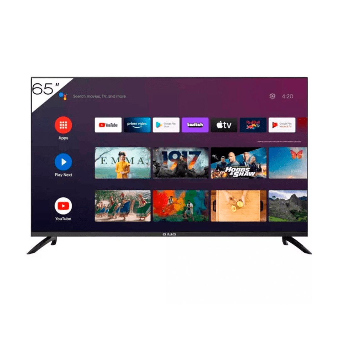 TELEVISOR 65" AIWA AW65B4KFG FULL HD-4KHDMI USB HBOMAX SMART TV NETFLIX WI-FI BLUET