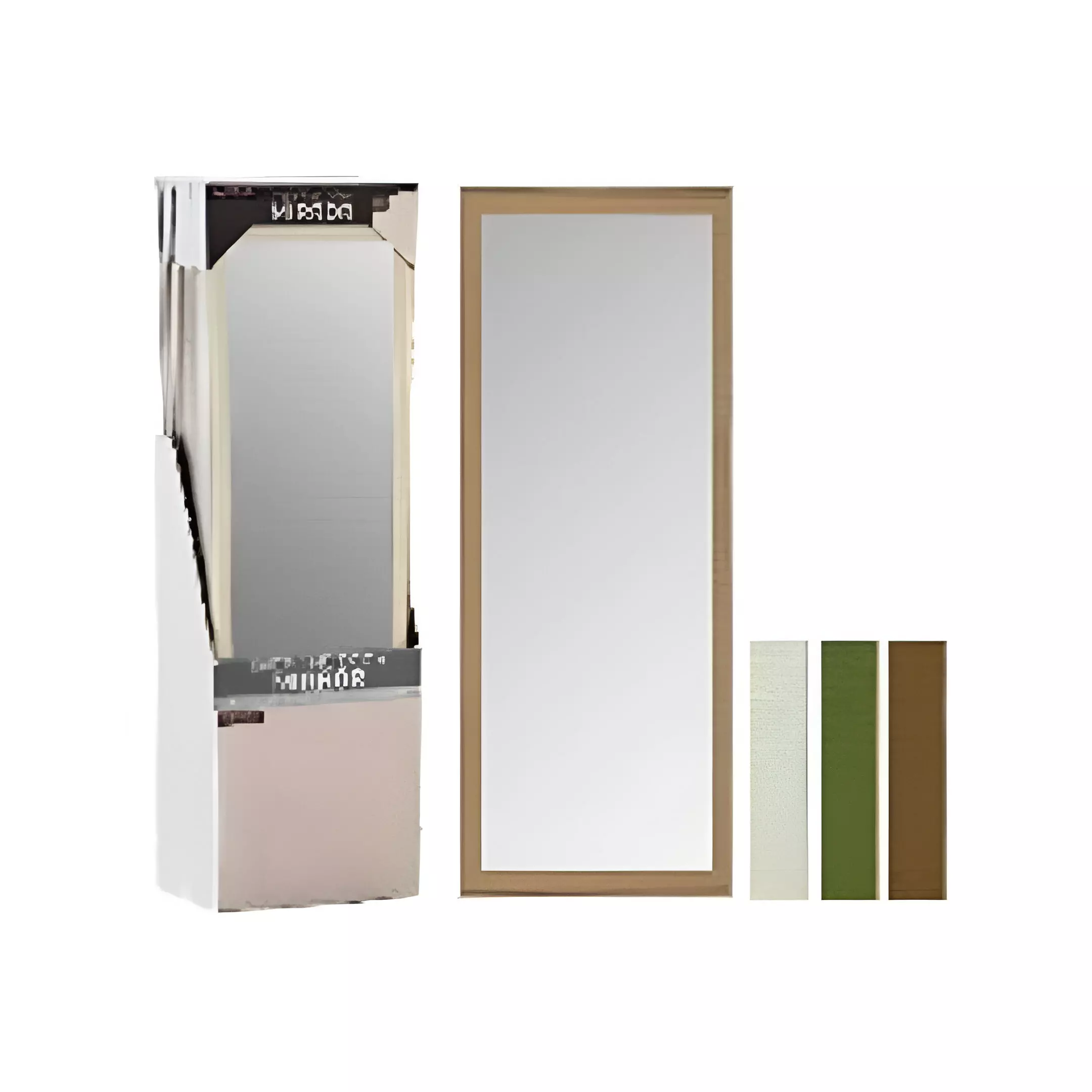 ESPEJO P/ PUERTA 30X120CM 729-2403820 CHOCOLATE,VERDE,CREMA