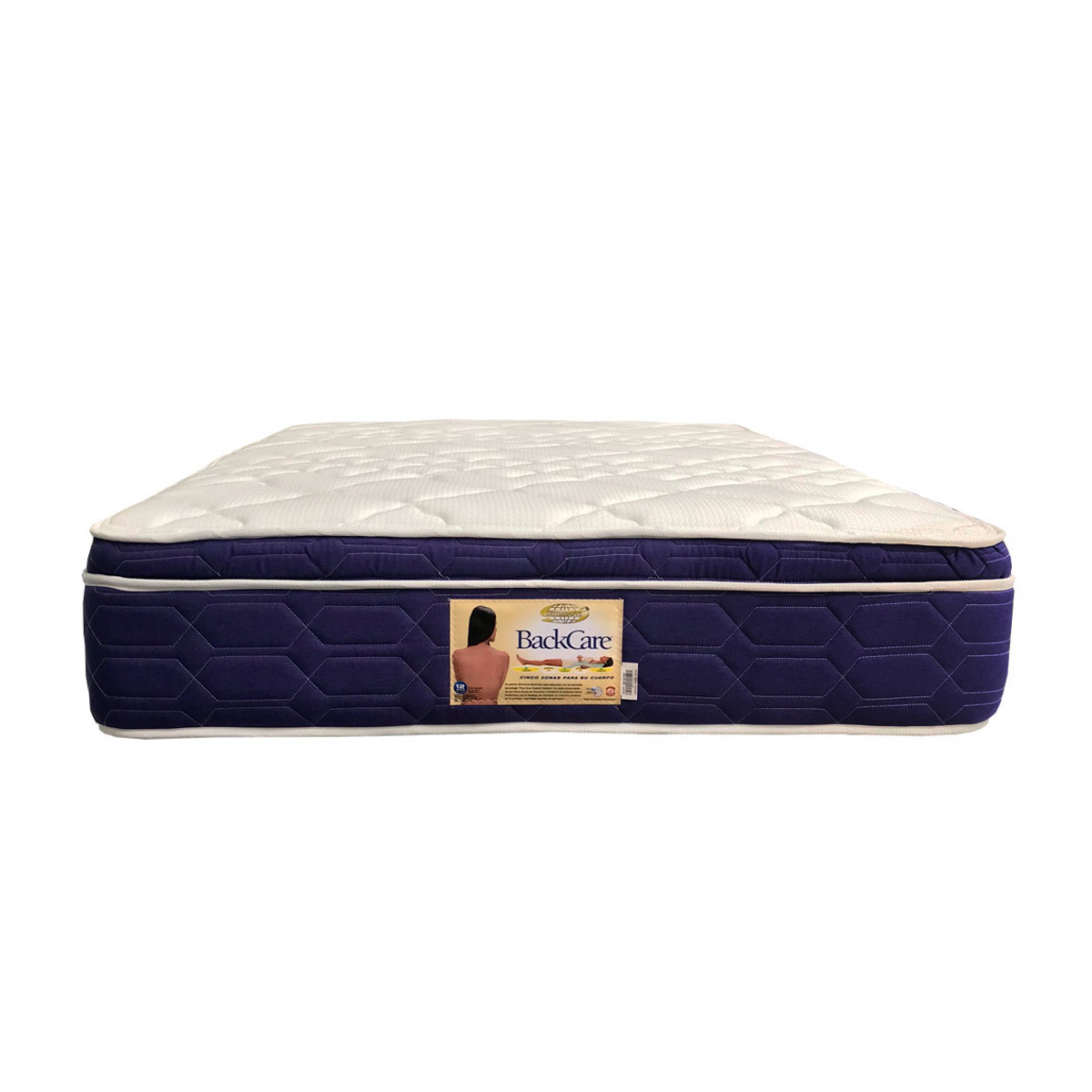 COLCHON SIMMONS BACKCARE ADVANCE 160X190 UN PILLOW 12 AÑOS